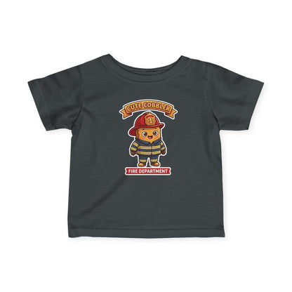 Infant Firefighter Tee – "Cute Cobbler" Fire Department Baby Shirt