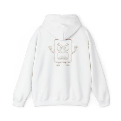 Hoodie — 'MC Mad Cobbler' Graphic Logo Hoodie with Angry Cartoon Back Print