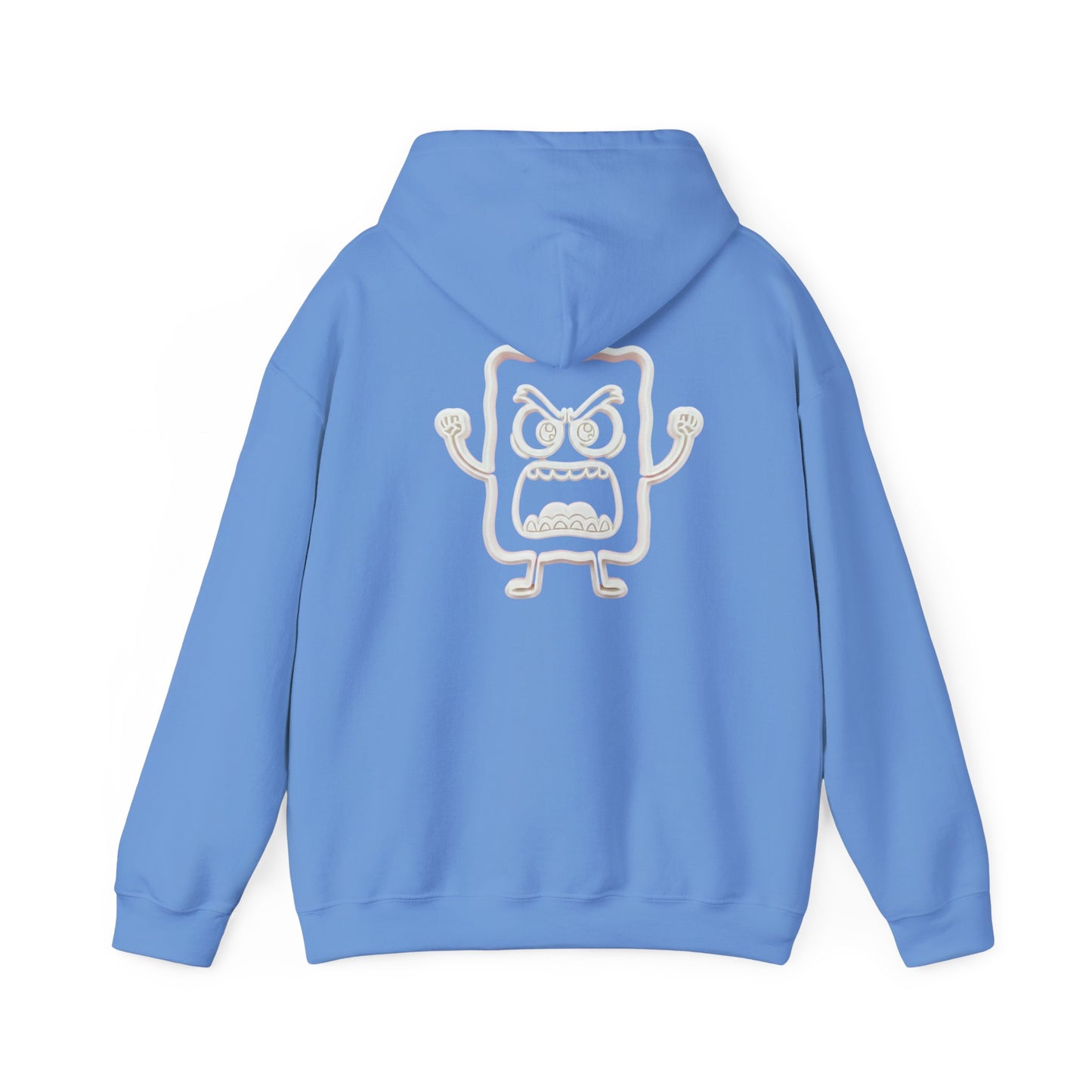 Hoodie — 'MC Mad Cobbler' Graphic Logo Hoodie with Angry Cartoon Back Print