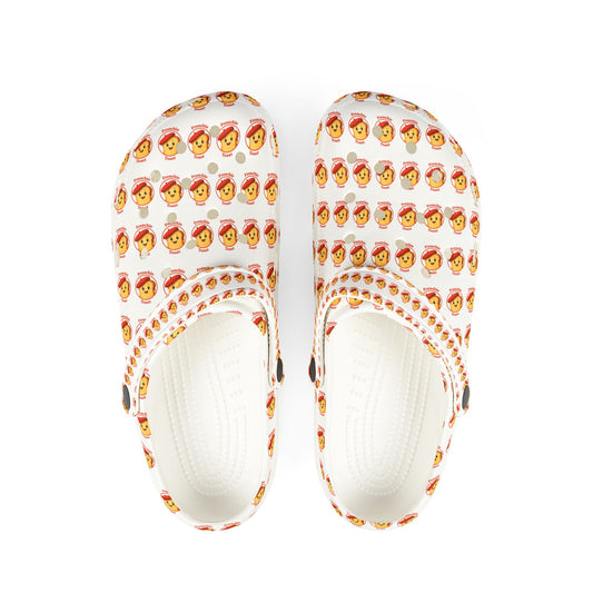 Lion Pattern EVA Foam Clogs – Cute Cartoon Frenchie Toast Slip-On Shoes