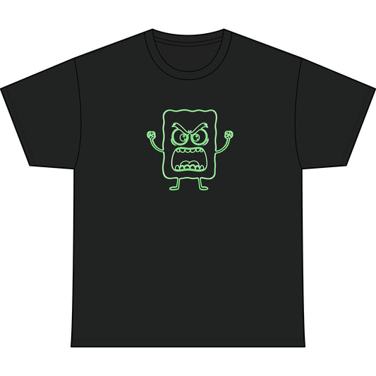 Mad Cobbler Cartoon Tee — Funny Retro Outline Character T-Shirt