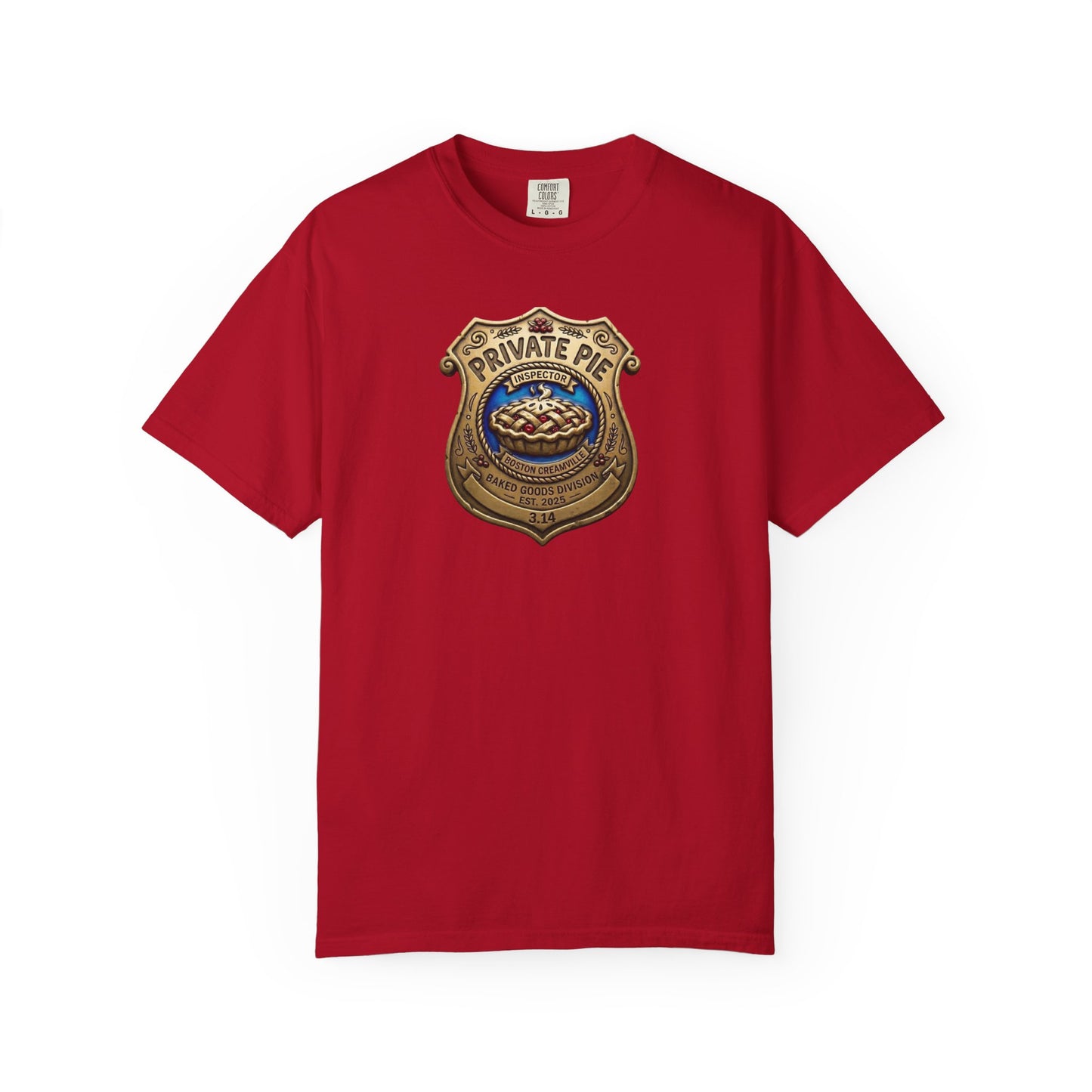 Privat Pie Badge Garment-Dyed T-shirt