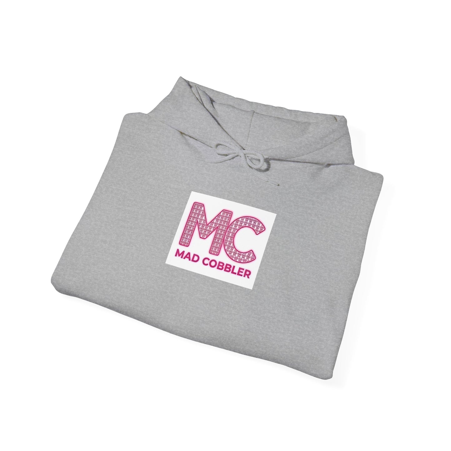 Hoodie — 'MC Mad Cobbler' Graphic Logo Hoodie with Angry Cartoon Back Print