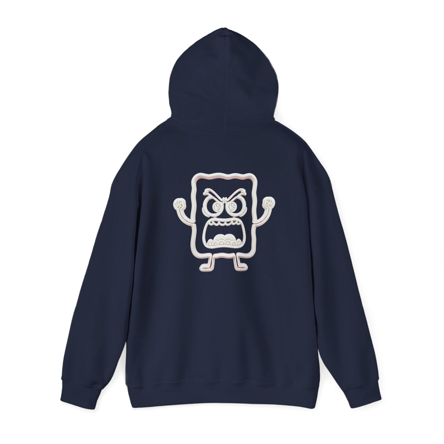 Hoodie — 'MC Mad Cobbler' Graphic Logo Hoodie with Angry Cartoon Back Print