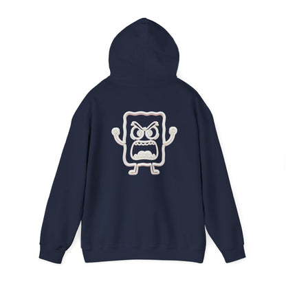 Hoodie — 'MC Mad Cobbler' Graphic Logo Hoodie with Angry Cartoon Back Print