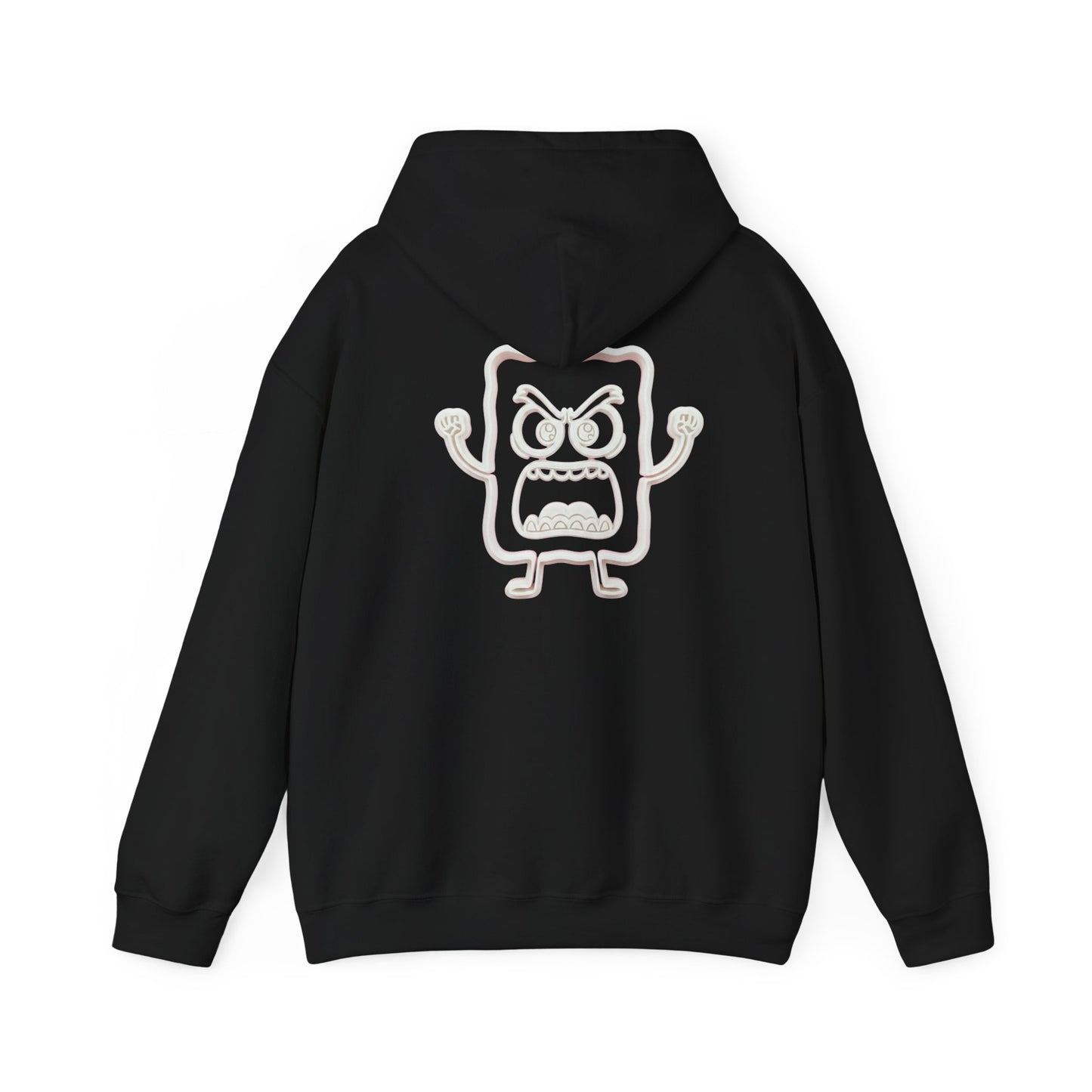 Hoodie — 'MC Mad Cobbler' Graphic Logo Hoodie with Angry Cartoon Back Print