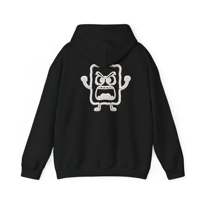 Hoodie — 'MC Mad Cobbler' Graphic Logo Hoodie with Angry Cartoon Back Print