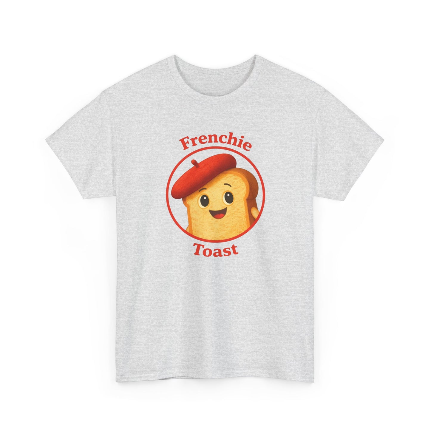 Women's Frenchie Toast T-Shirt — 100% Heavyweight Cotton Graphic Tee with Beret