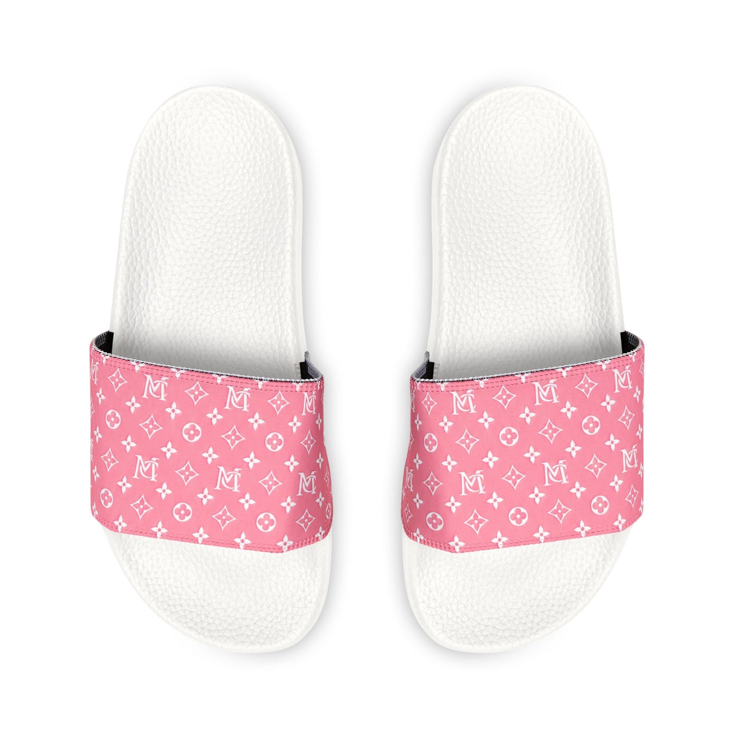 Pink Monogram Slide Sandals – Women's Removable-Strap Slides