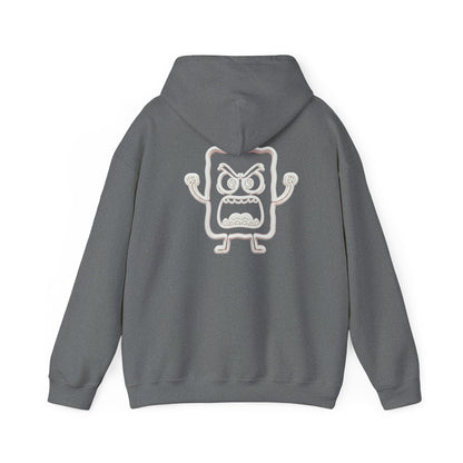 Hoodie — 'MC Mad Cobbler' Graphic Logo Hoodie with Angry Cartoon Back Print