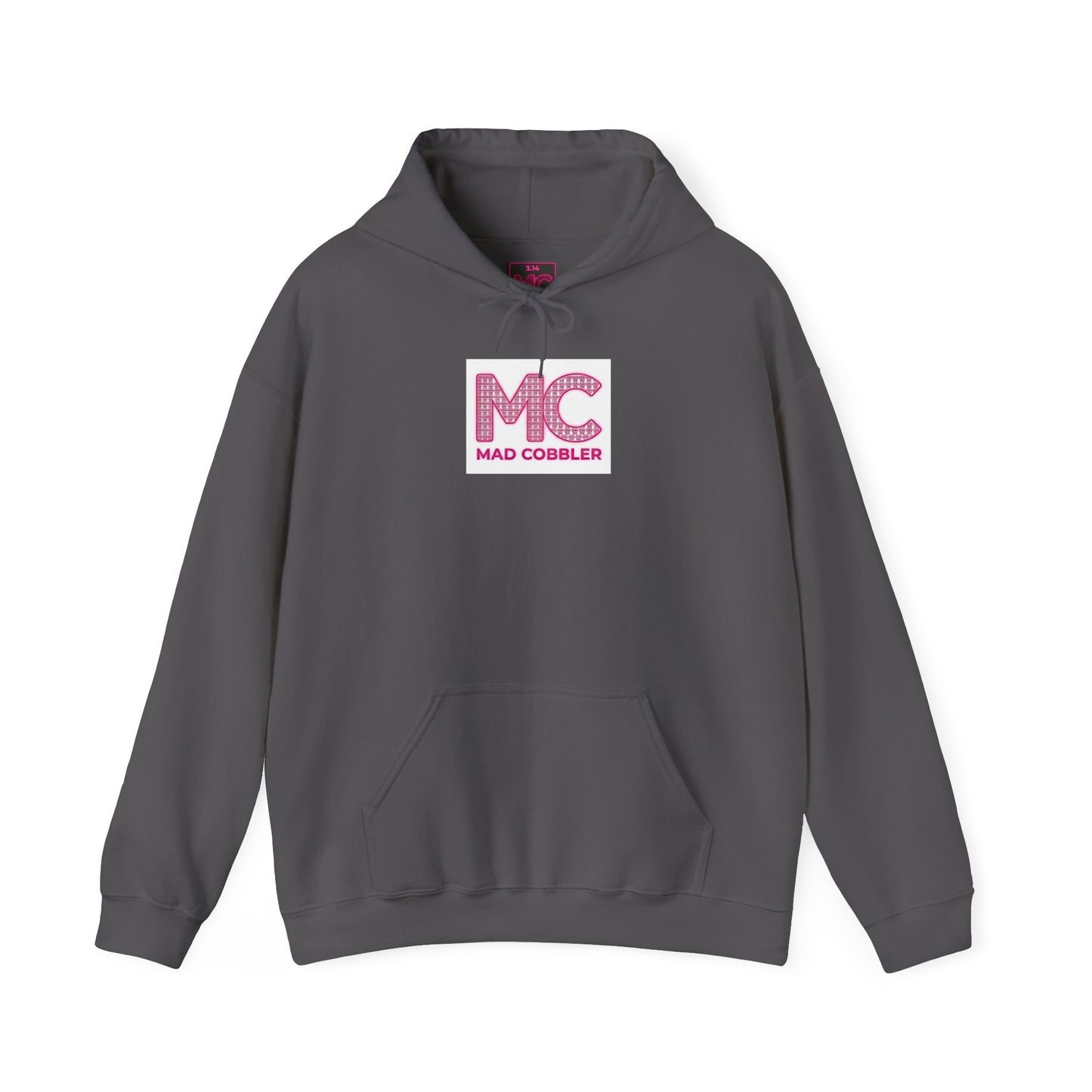 Hoodie — 'MC Mad Cobbler' Graphic Logo Hoodie with Angry Cartoon Back Print