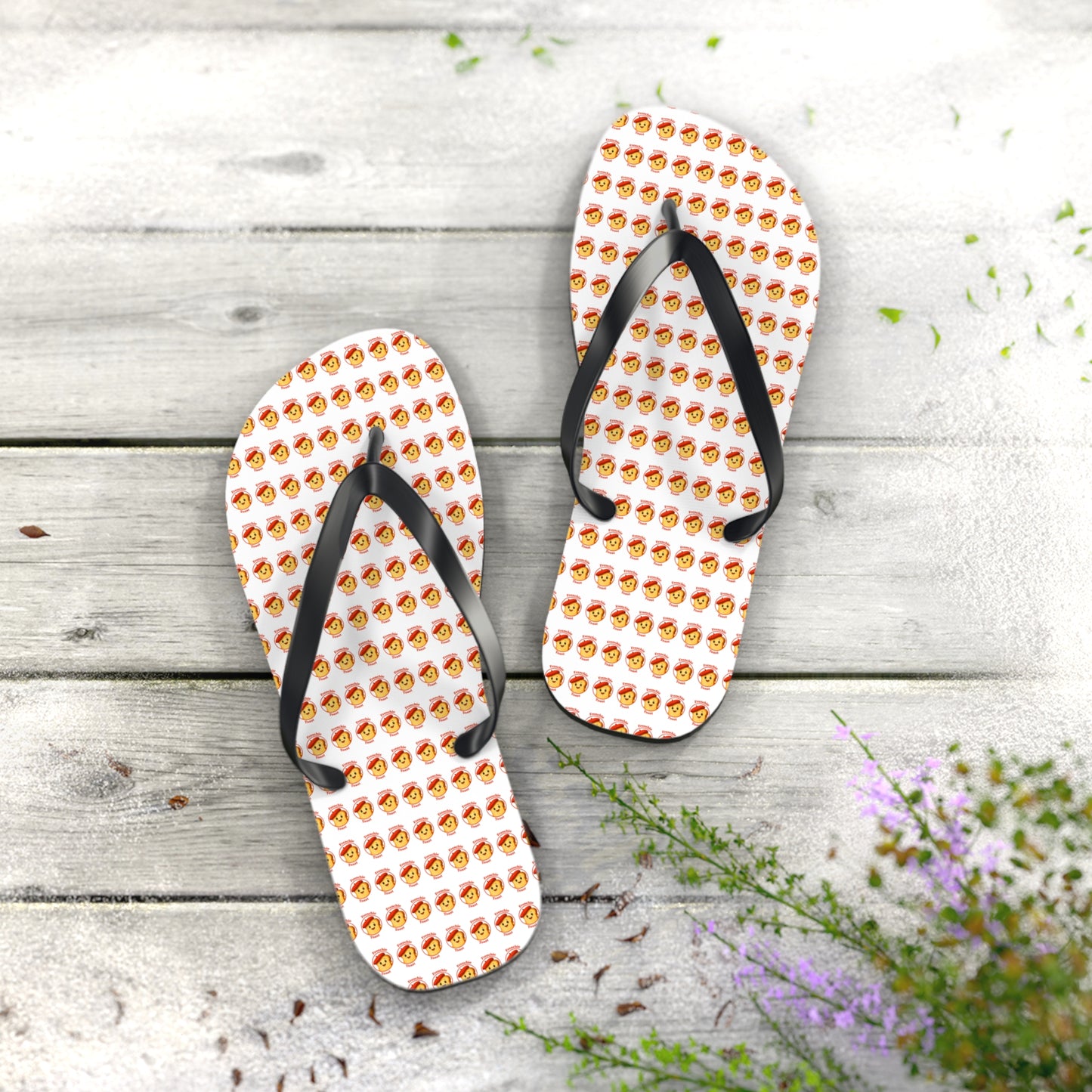 Frenchie Toast Flip Flops – Cute Fruit Summer Sandals