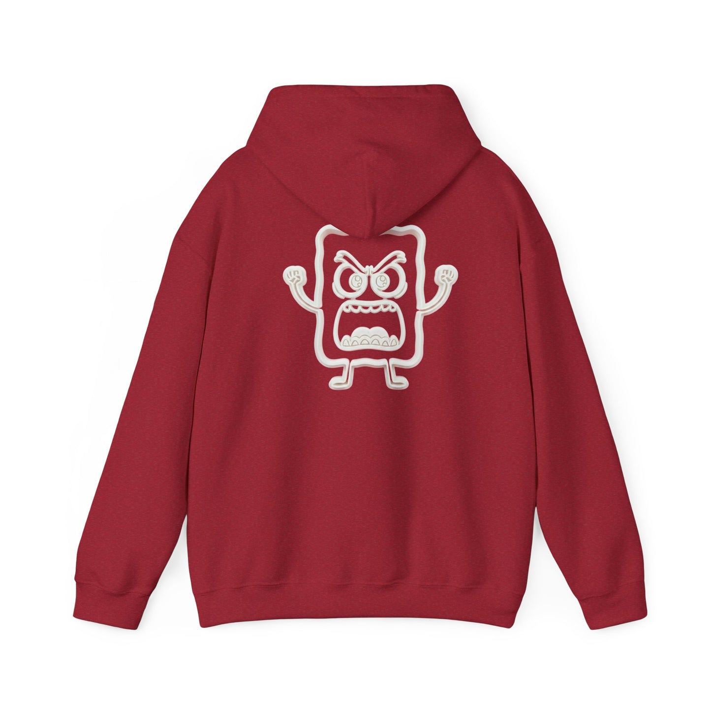 Hoodie — 'MC Mad Cobbler' Graphic Logo Hoodie with Angry Cartoon Back Print