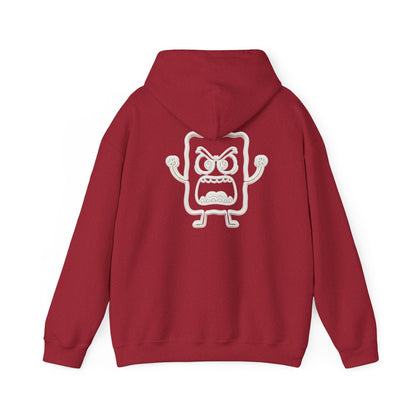 Hoodie — 'MC Mad Cobbler' Graphic Logo Hoodie with Angry Cartoon Back Print