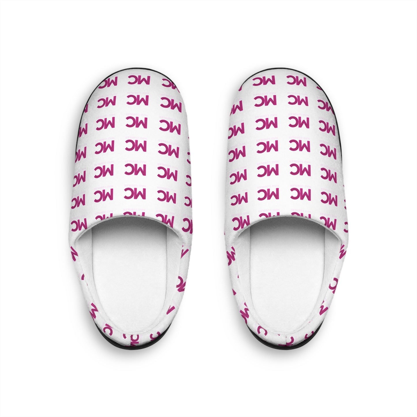 Monogram MC Cozy Indoor Slippers — Women's Soft House Slides