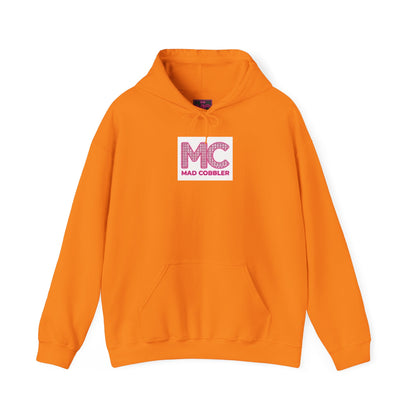 Hoodie — 'MC Mad Cobbler' Graphic Logo Hoodie with Angry Cartoon Back Print
