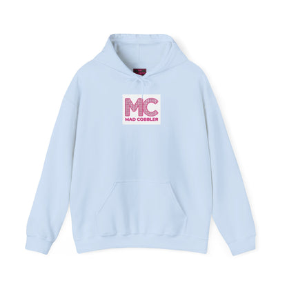 Hoodie — 'MC Mad Cobbler' Graphic Logo Hoodie with Angry Cartoon Back Print