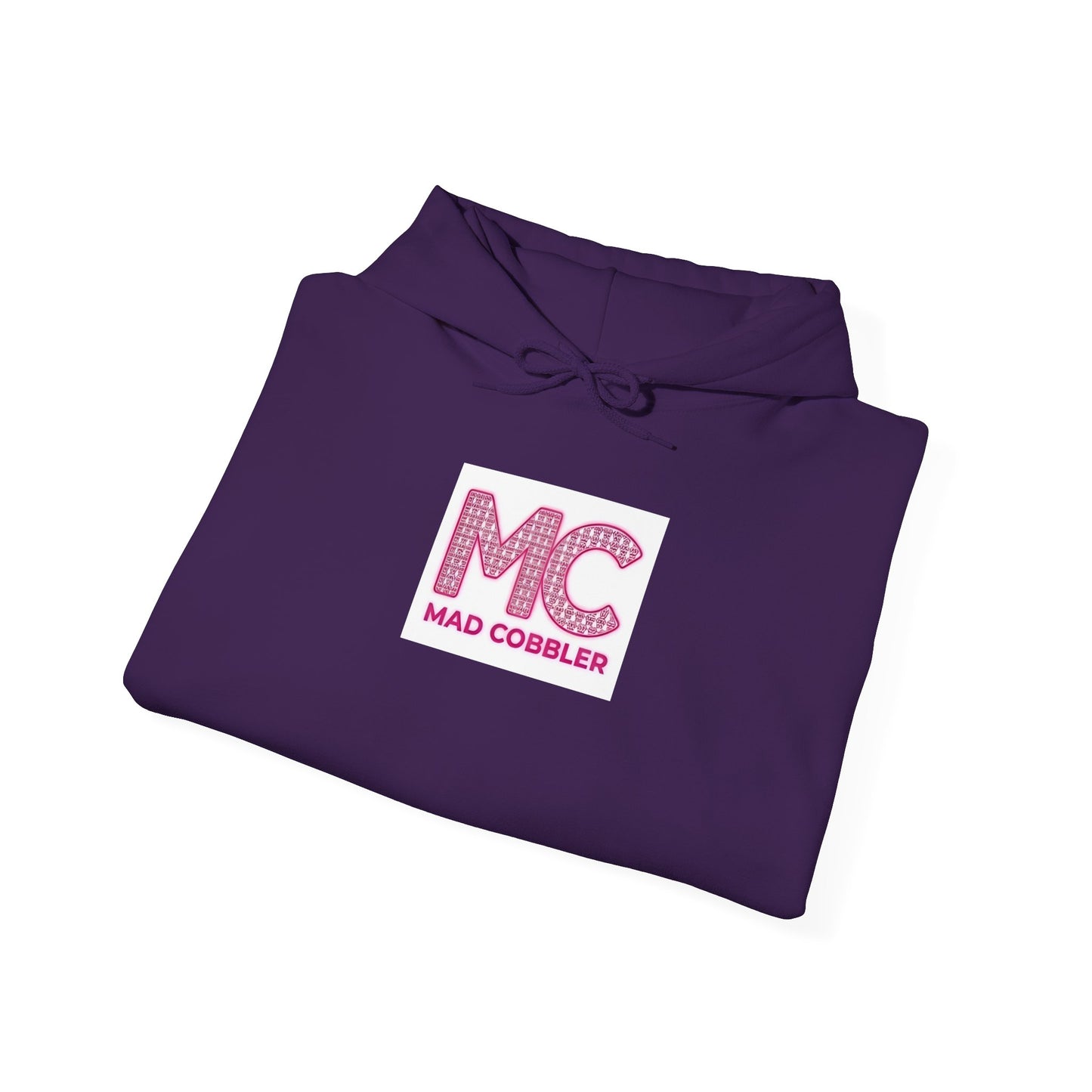Hoodie — 'MC Mad Cobbler' Graphic Logo Hoodie with Angry Cartoon Back Print