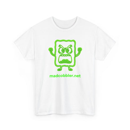 Mad Cobbler Graphic T‑Shirt — Neon Green MadCobbler.net Logo Tee
