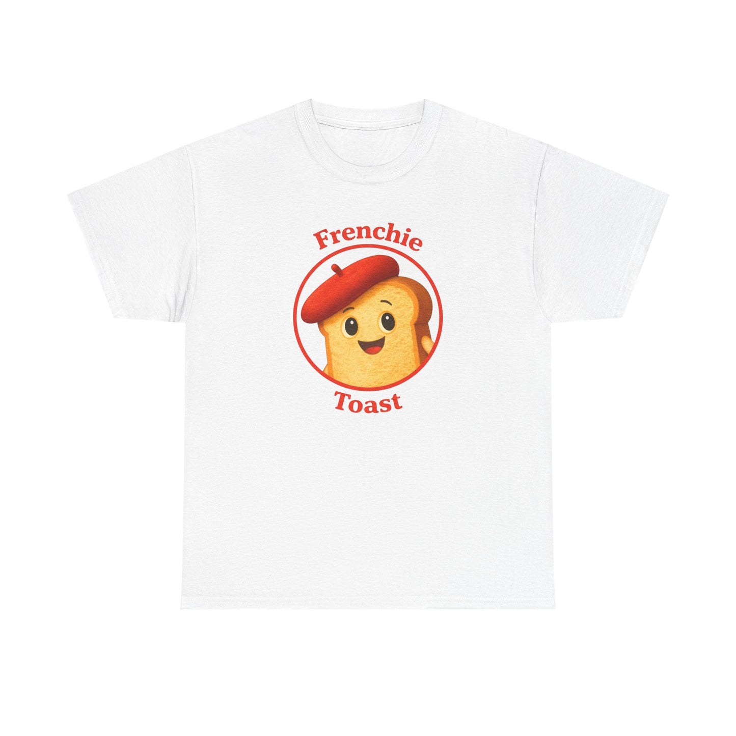 Women's Frenchie Toast T-Shirt — 100% Heavyweight Cotton Graphic Tee with Beret