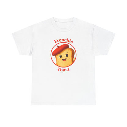 Women's Frenchie Toast T-Shirt — 100% Heavyweight Cotton Graphic Tee with Beret