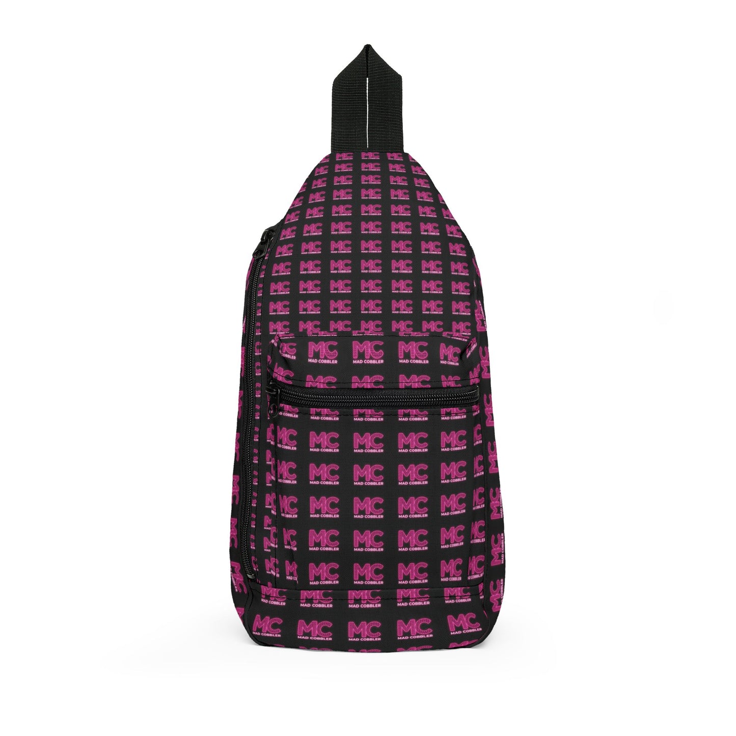 Sling Bag — Pink MC Logo Pattern Crossbody Bag