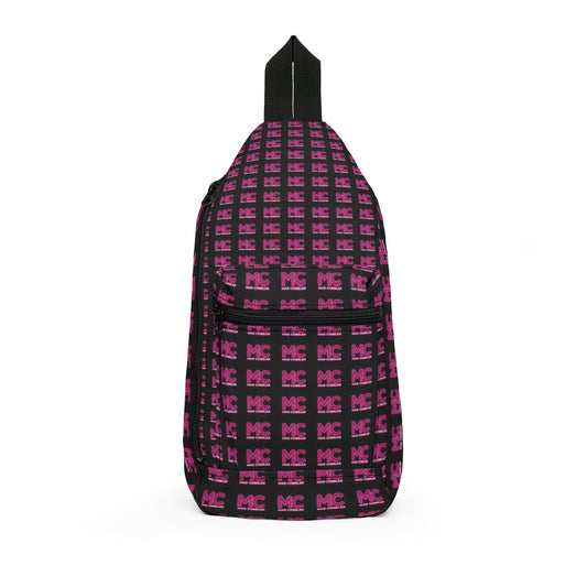 Sling Bag — Pink MC Logo Pattern Crossbody Bag