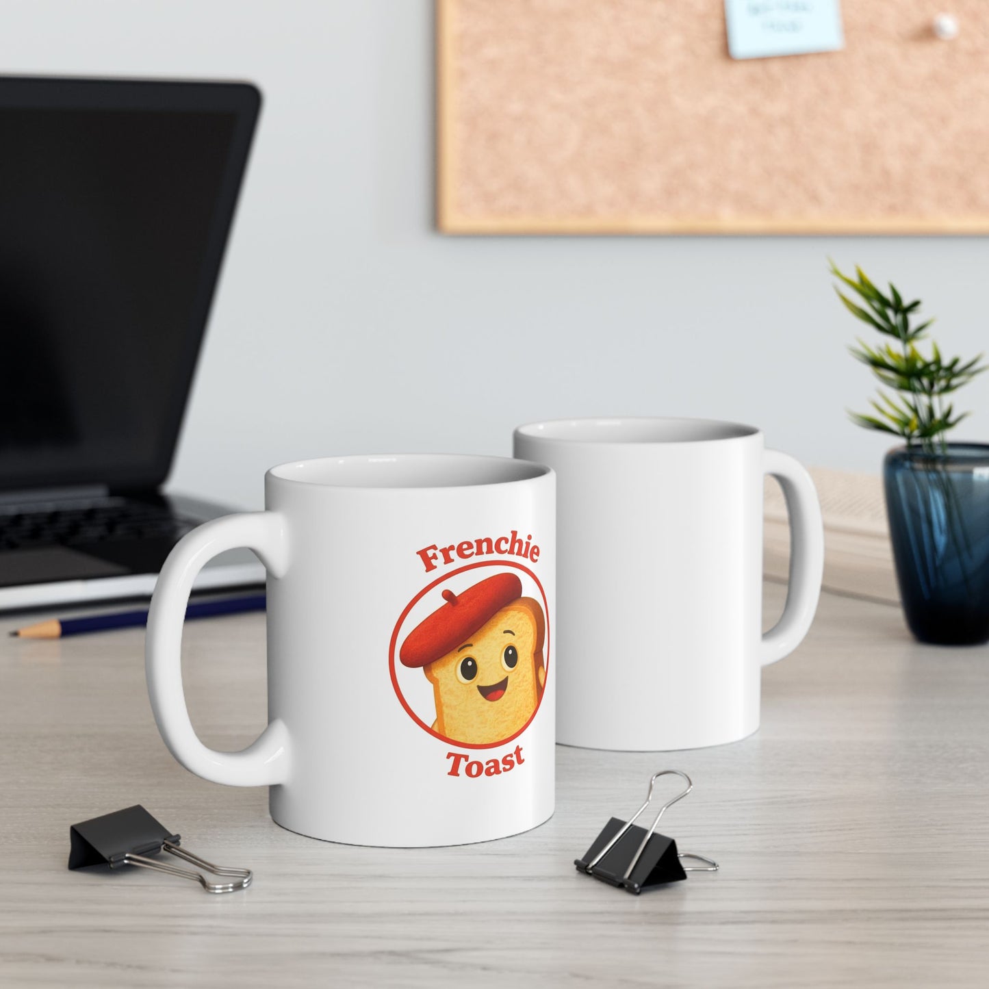 Frenchie Toast Ceramic Mug, (11oz, 15oz)