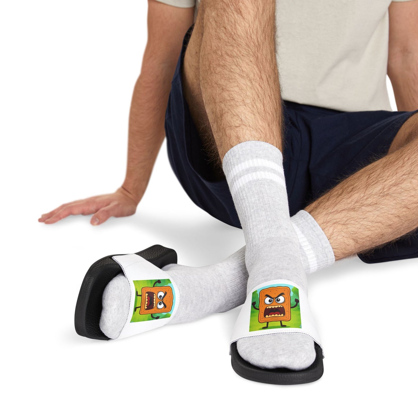 Slide Sandals — Mad Cobbler Cartoon & Book Icon