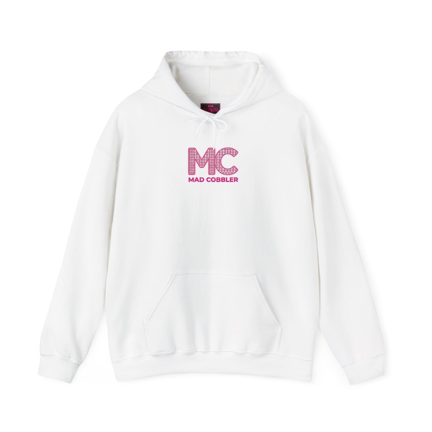 Hoodie — 'MC Mad Cobbler' Graphic Logo Hoodie with Angry Cartoon Back Print
