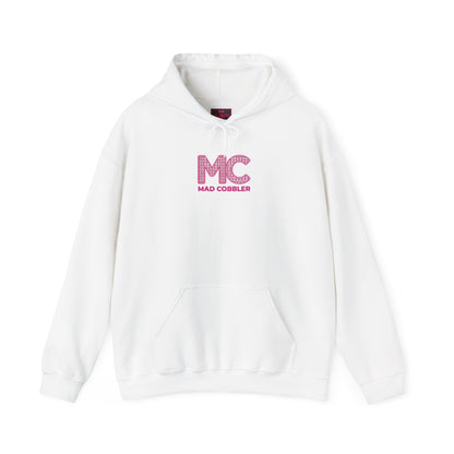 Hoodie — 'MC Mad Cobbler' Graphic Logo Hoodie with Angry Cartoon Back Print