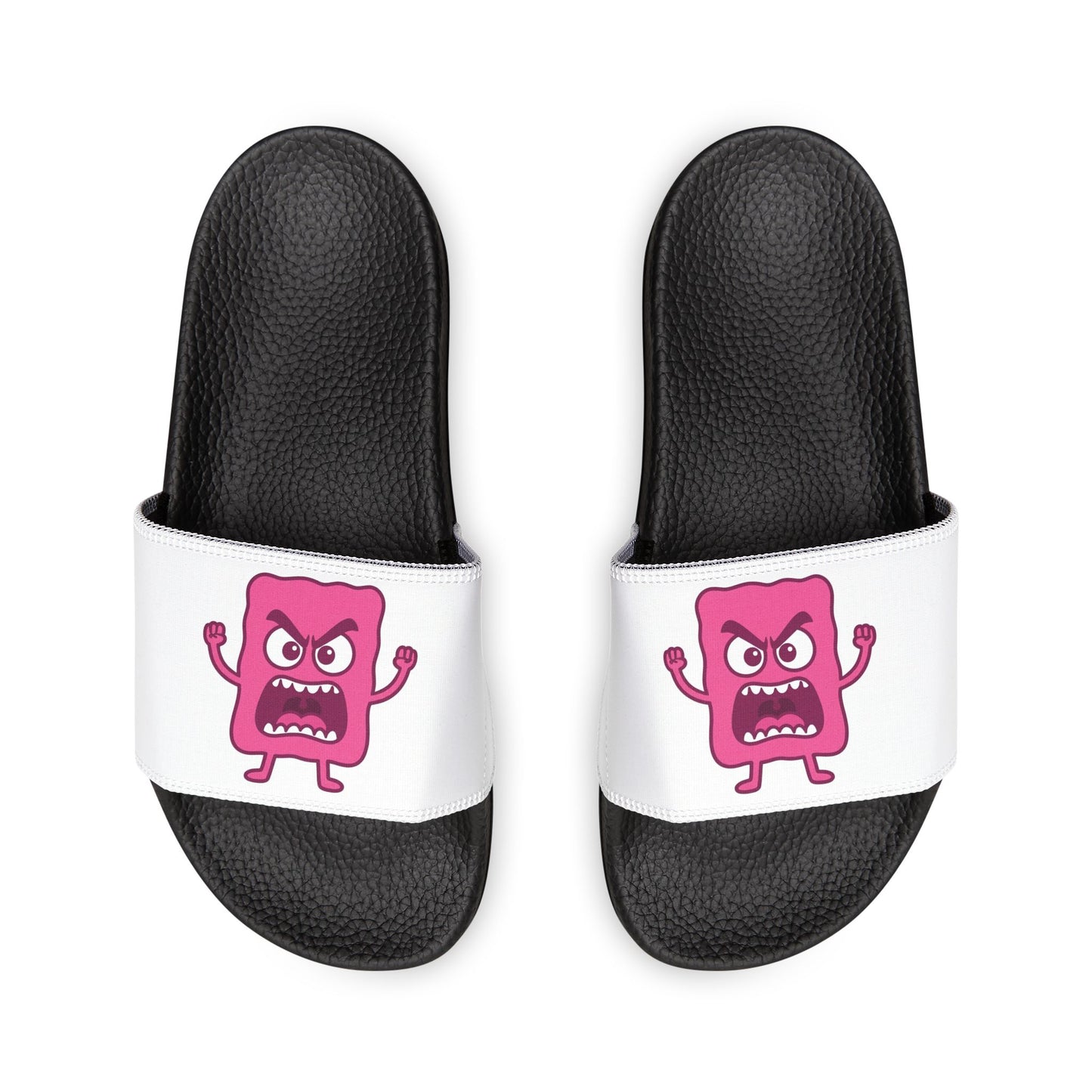 Women's Removable-Strap Slide Sandals — Customizable White Strap Casual Pool Slides