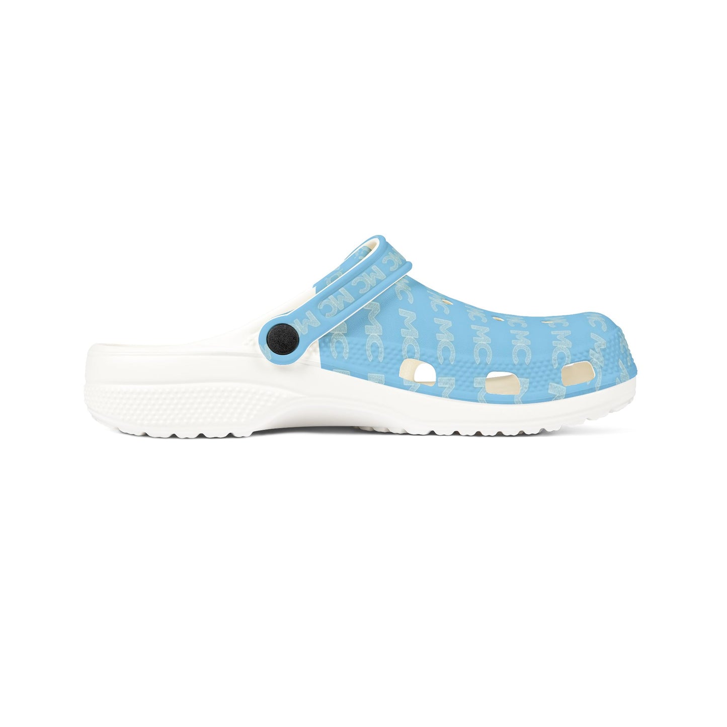MEN'S BLUE MC Patterned Foam Clogs — Lightweight Waterproof Garden Shoes