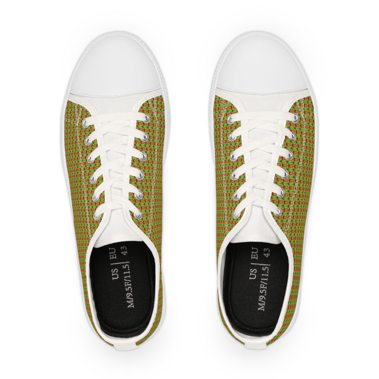 Low Top Sneakers — Mad Cobbler Pattern Casual Shoes