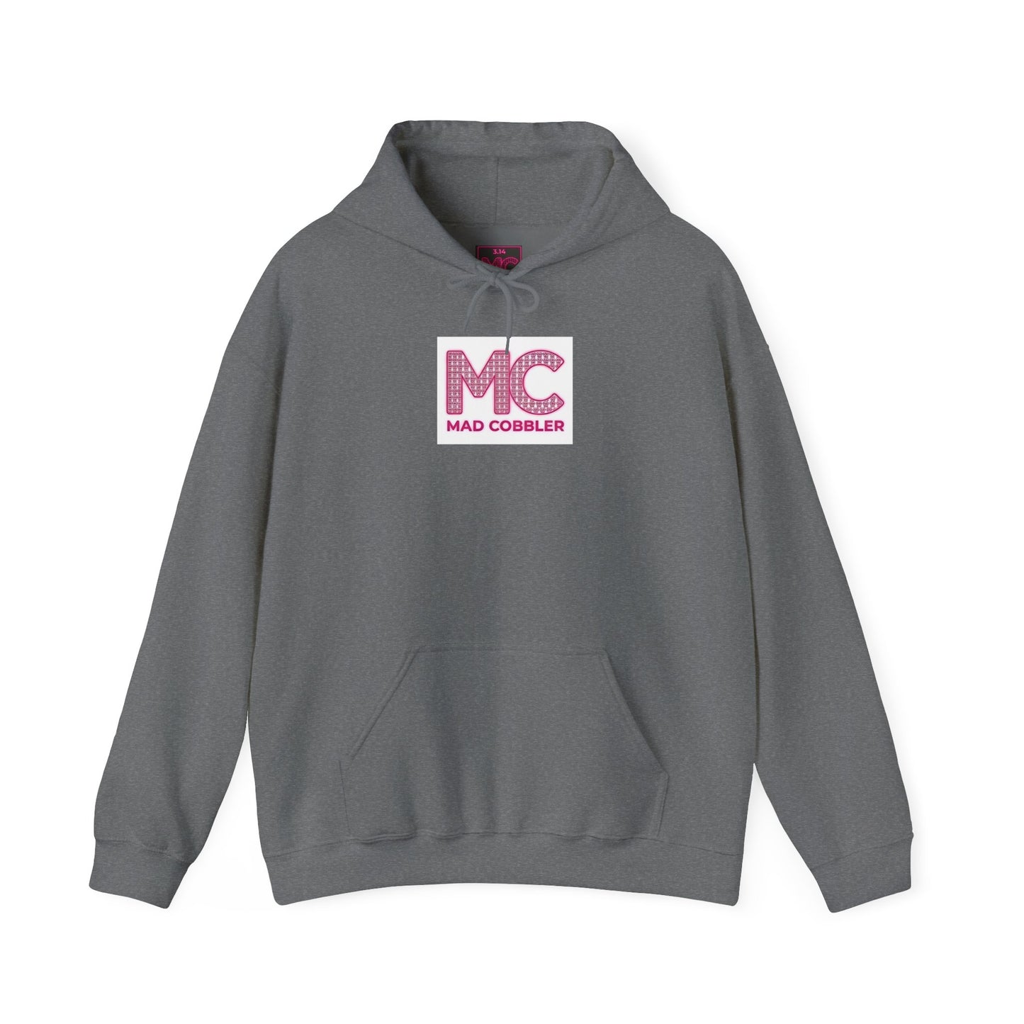 Hoodie — 'MC Mad Cobbler' Graphic Logo Hoodie with Angry Cartoon Back Print
