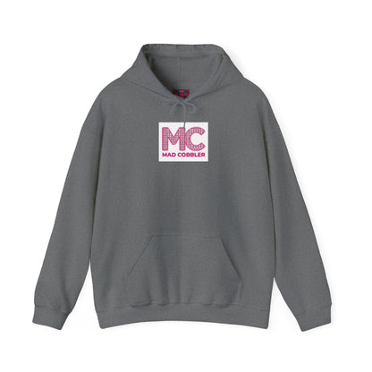 Hoodie — 'MC Mad Cobbler' Graphic Logo Hoodie with Angry Cartoon Back Print