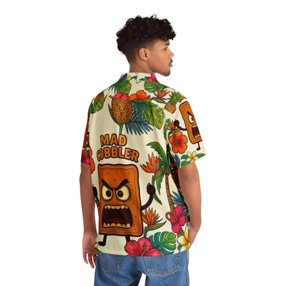 Mad Cobbler Hawaiian Shirt - Tropical Pineapple & Flowers Aloha Shirt