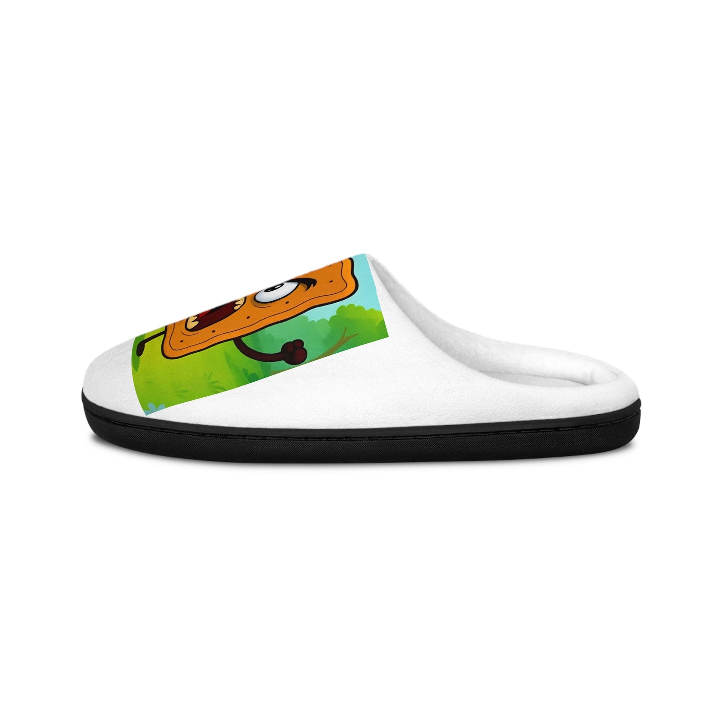 Men's Slippers — Funny Cartoon Toast Indoor House Shoes