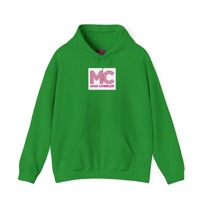 Hoodie — 'MC Mad Cobbler' Graphic Logo Hoodie with Angry Cartoon Back Print