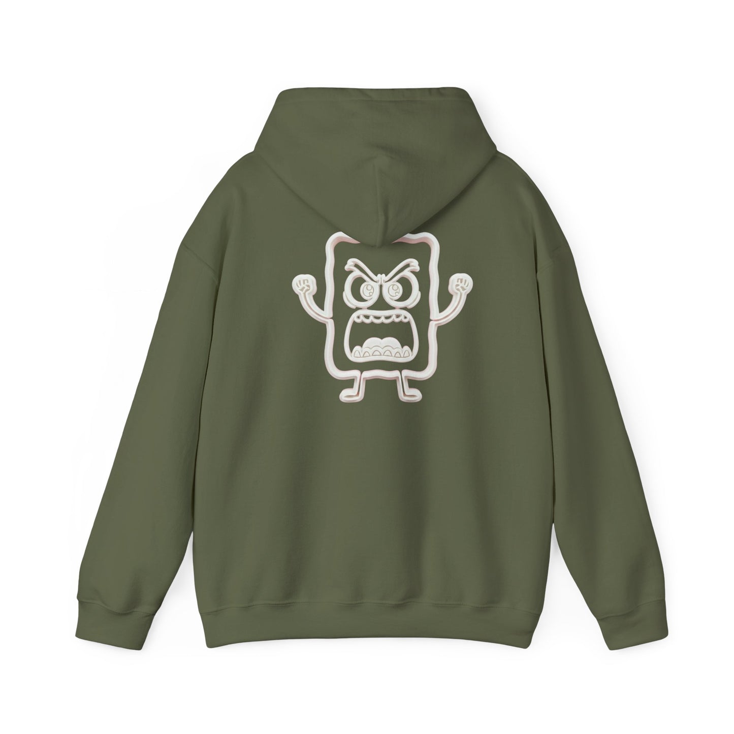 Hoodie — 'MC Mad Cobbler' Graphic Logo Hoodie with Angry Cartoon Back Print