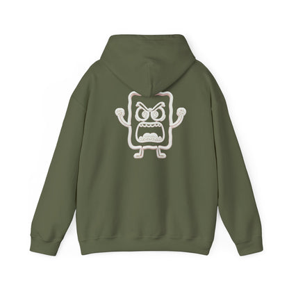 Hoodie — 'MC Mad Cobbler' Graphic Logo Hoodie with Angry Cartoon Back Print