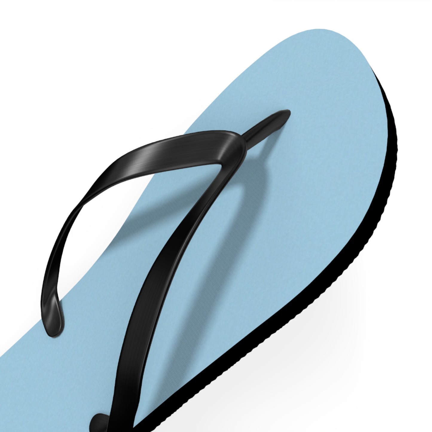 Classic Light Blue Flip Flops – Beach Sandals with Black Straps