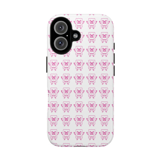 Phone Case — Pink Mad Cobbler Pattern Protective Tough Case
