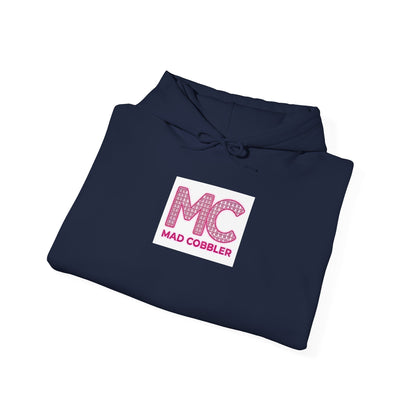 Hoodie — 'MC Mad Cobbler' Graphic Logo Hoodie with Angry Cartoon Back Print