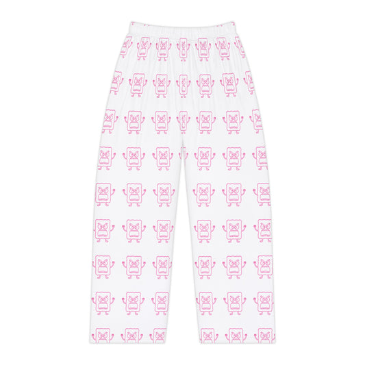 Women's Pink Mad Cobbler Pajama Pants — Cute All-Over Print Lounge Sleepwear