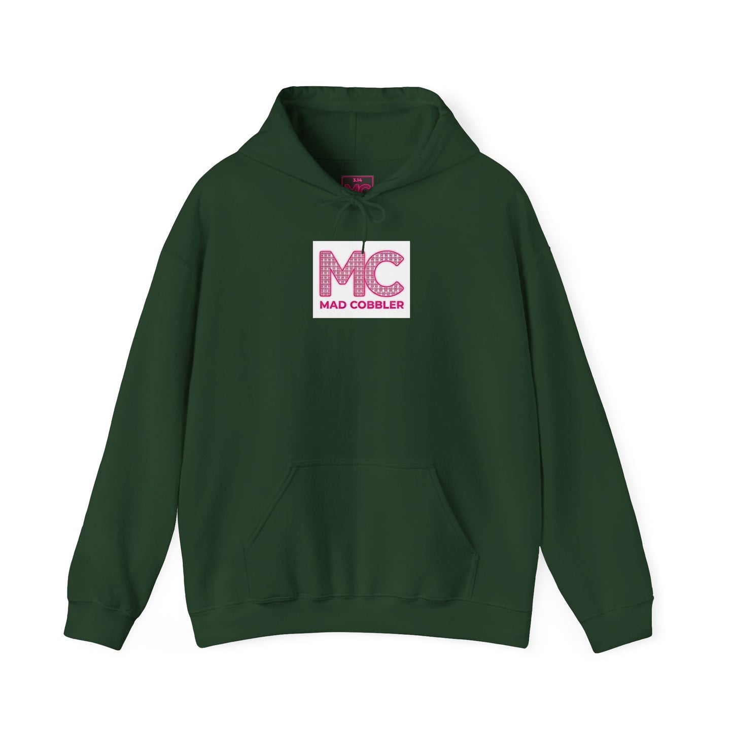 Hoodie — 'MC Mad Cobbler' Graphic Logo Hoodie with Angry Cartoon Back Print