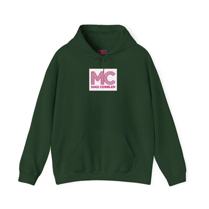 Hoodie — 'MC Mad Cobbler' Graphic Logo Hoodie with Angry Cartoon Back Print