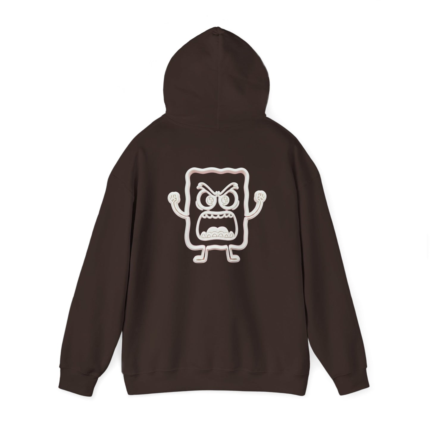Hoodie — 'MC Mad Cobbler' Graphic Logo Hoodie with Angry Cartoon Back Print