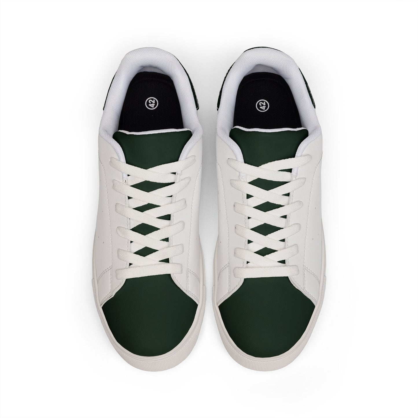 Leather Low-Top Sneakers — Classic White Men’s Casual Trainers