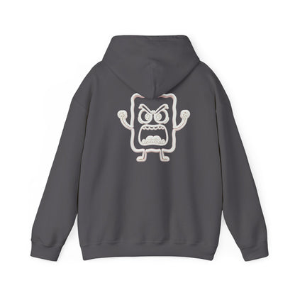 Hoodie — 'MC Mad Cobbler' Graphic Logo Hoodie with Angry Cartoon Back Print